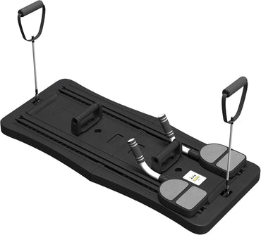 YODOLLA 5-in-1 faltbares Pilates-Reformer-Brett mit LED-Zähler, Schwarz