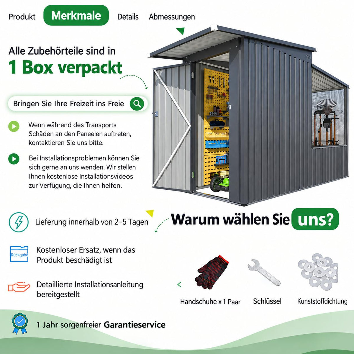 YODOLLA Große Vogelvoliere Außengehege, Vogelkäfig-Außenanlage für Vögel