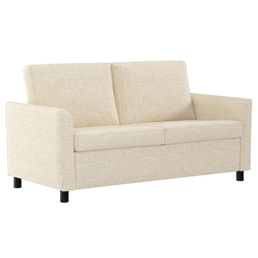 YODOLLA 2 Sitzer Sofa, kleine Sofa mit schlaffunktion, Weiß