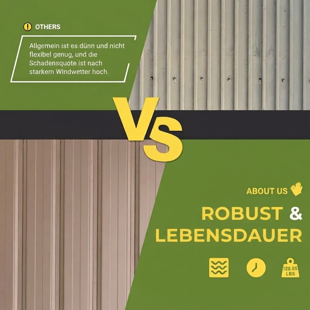 YODOLLA 7' x 7' Gerätehaus aus Metall, abschließbar für Garten, Terrasse & Hof