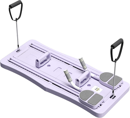 YODOLLA 5-in-1 faltbares Pilates-Reformer-Brett mit LED-Zähler, Violett