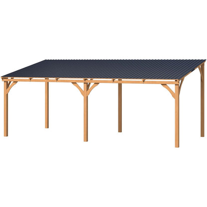 YODOLLA  6 x 3 m Pergola aus Holz, für den Außenbereich, Pergola