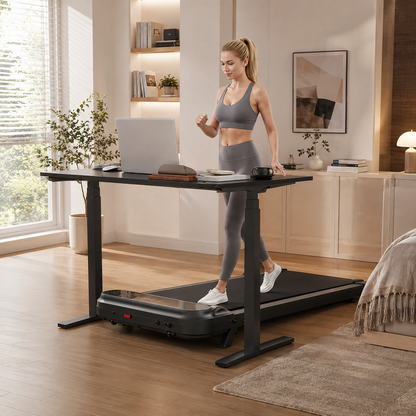YODOLLA Walking Pad mit 8 % Steigung – Untertisch-Laufband für das Home-Office