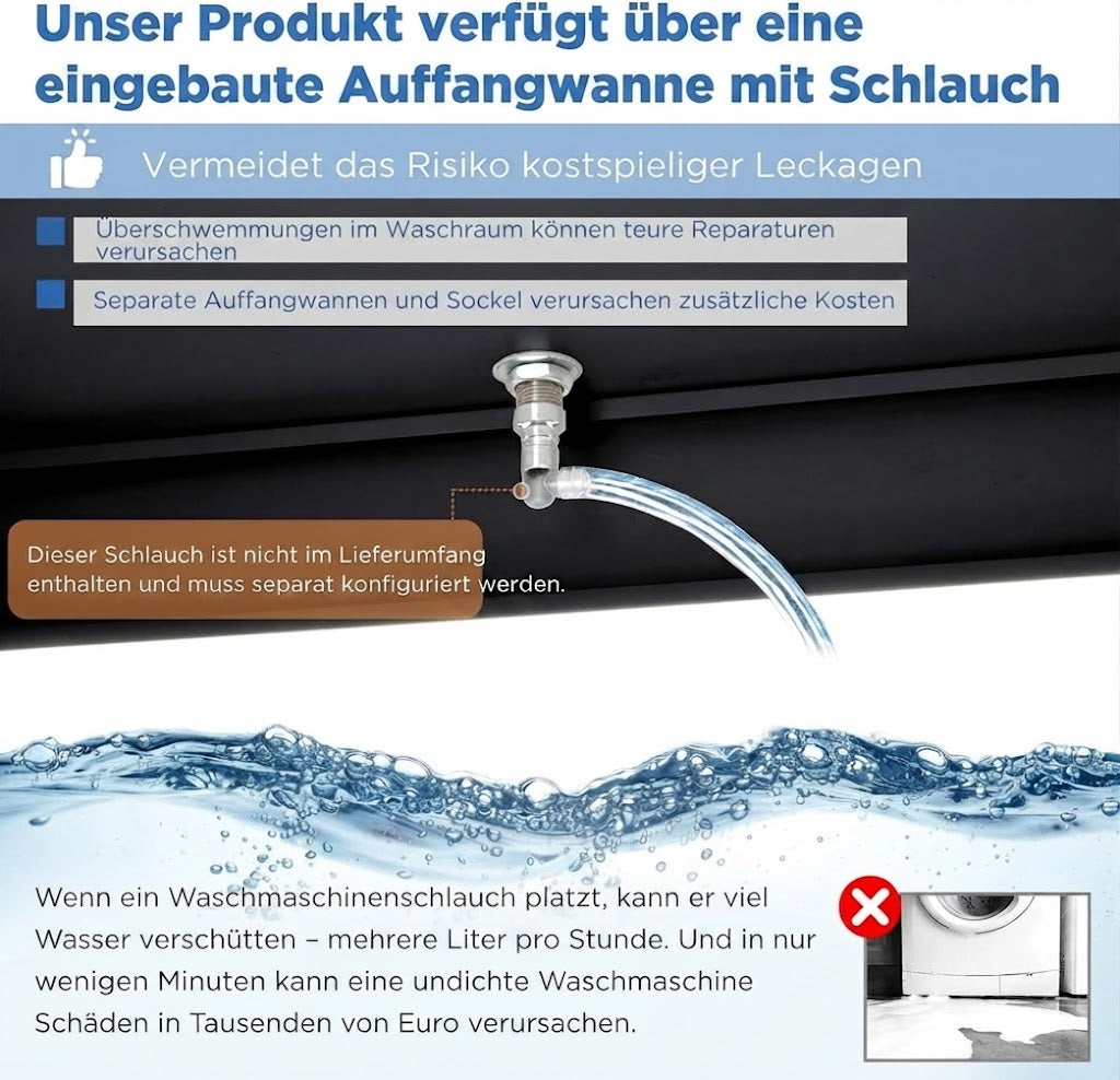 YODOLLA Waschtrockner-Sockel, 700 lbs, 29″x29″x23″, Schwarz