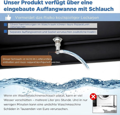 YODOLLA Waschtrockner-Sockel, 700 lbs, 29″x29″x23″, Schwarz
