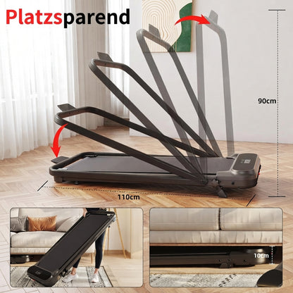YODOLLA Walking Pad – faltbares Laufband mit 8 % Steigung für Zuhause und Büro