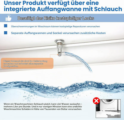 YODOLLA Waschtrockner-Sockel, 700 lbs, 29″x29″x23″, Weiß