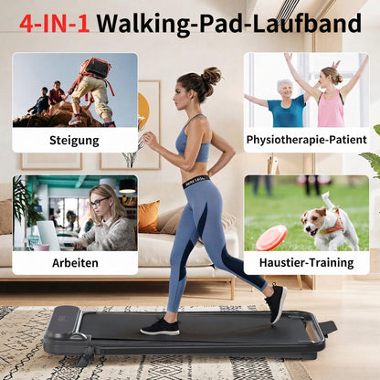 YODOLLA Walking Pad – faltbares Laufband mit 8 % Steigung für Zuhause und Büro