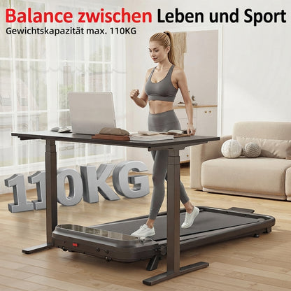 YODOLLA Walking Pad – faltbares Laufband mit 8 % Steigung für Zuhause und Büro