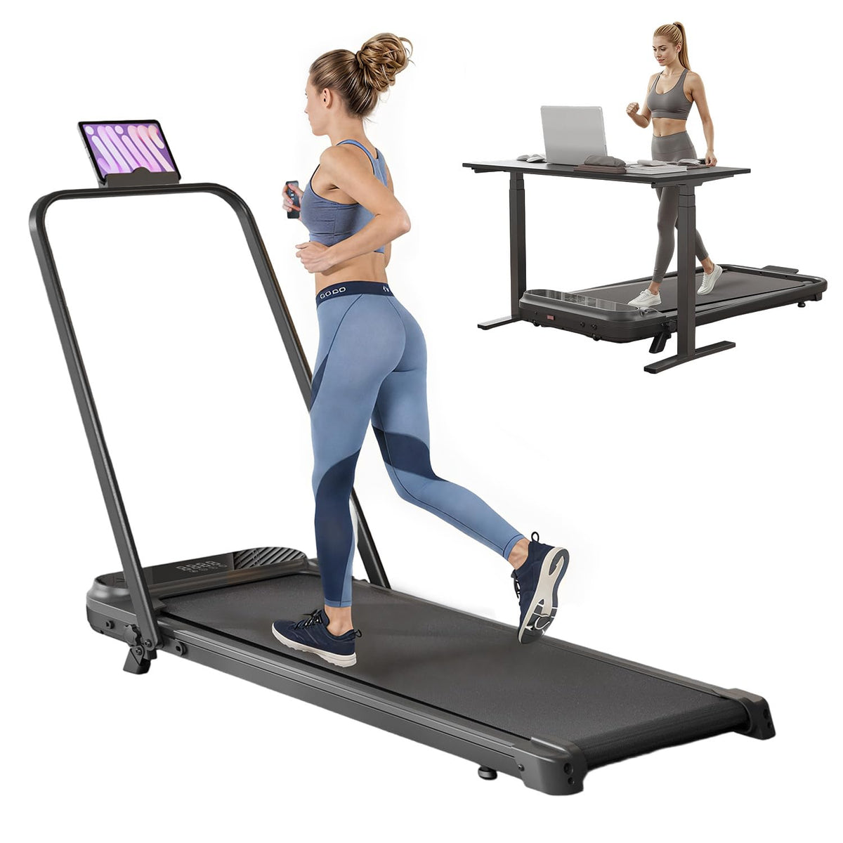 YODOLLA Walking Pad – faltbares Laufband mit 8 % Steigung für Zuhause und Büro