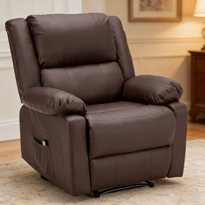 YODOLLA Relaxsessel, Ergonomisches Fernsehsessel mit Liegefunktion, Braun