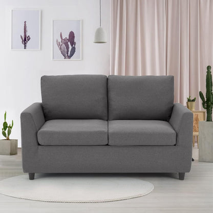 YODOLLA 2 Sitzer Sofa, kleine Sofa mit schlaffunktion, Dunkelgrau