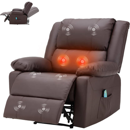 YODOLLA Relaxsessel, Ergonomisches Fernsehsessel mit Liegefunktion, Braun