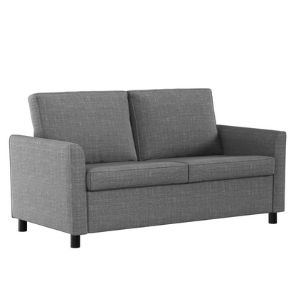 YODOLLA 2 Sitzer Sofa, kleine Sofa mit schlaffunktion, Dunkelgrau