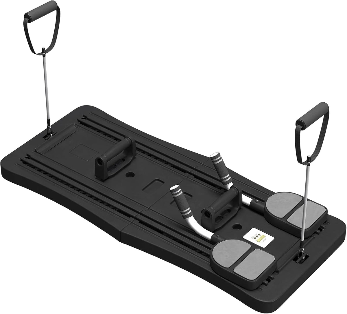 YODOLLA 5-in-1 faltbares Pilates-Reformer-Brett mit LED-Zähler, Schwarz