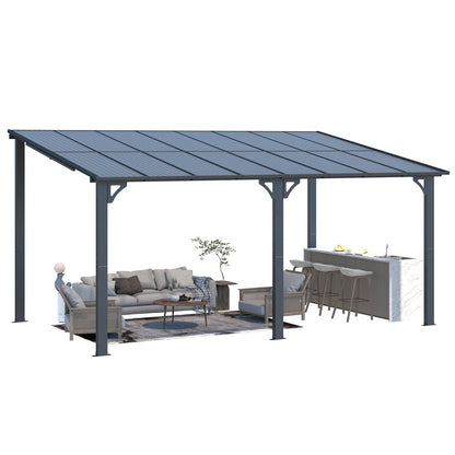 YODOLLA 16' x 10' Gartenpavillon (Pergola) für den Außenbereich, Dunkelgrau