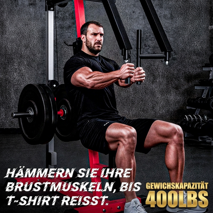 YODOLLA Brustpresse bis 204 kg verstellbar, Butterfly- und Reverse-Butterfly-Maschine