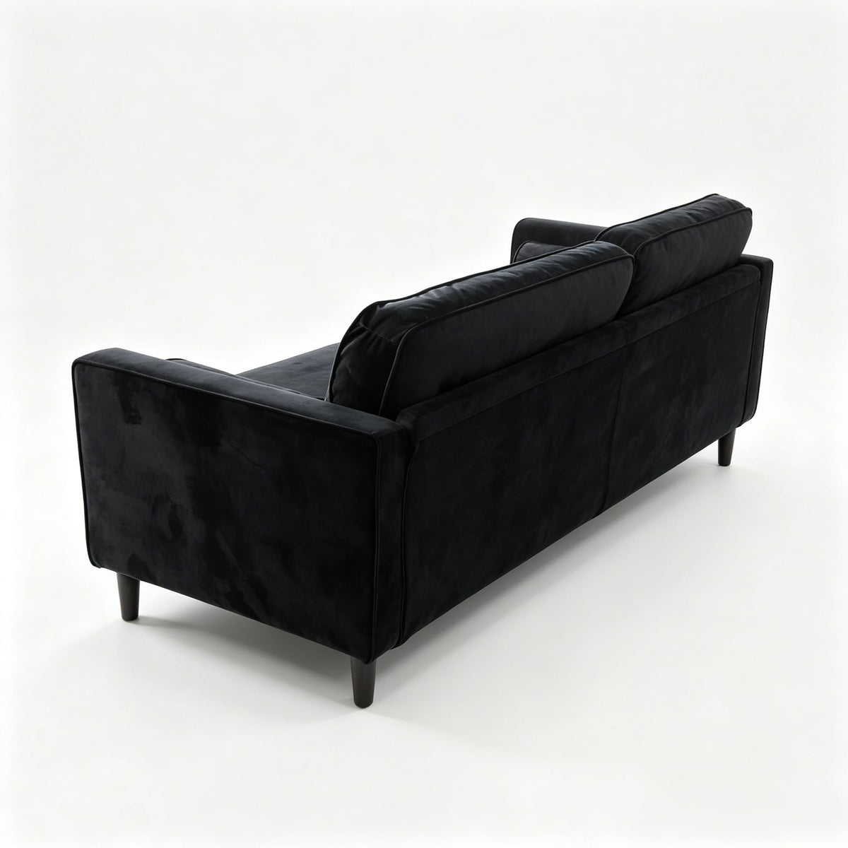 YODOLLA Sofa 3 Sitzer 208cm Schlafsofa Couch, Schwarz